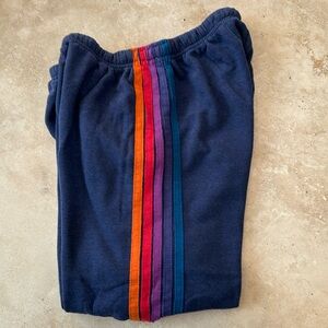 Aviator Nation sweatpants with stripes size medium